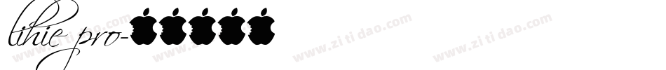 lihie pro字体转换